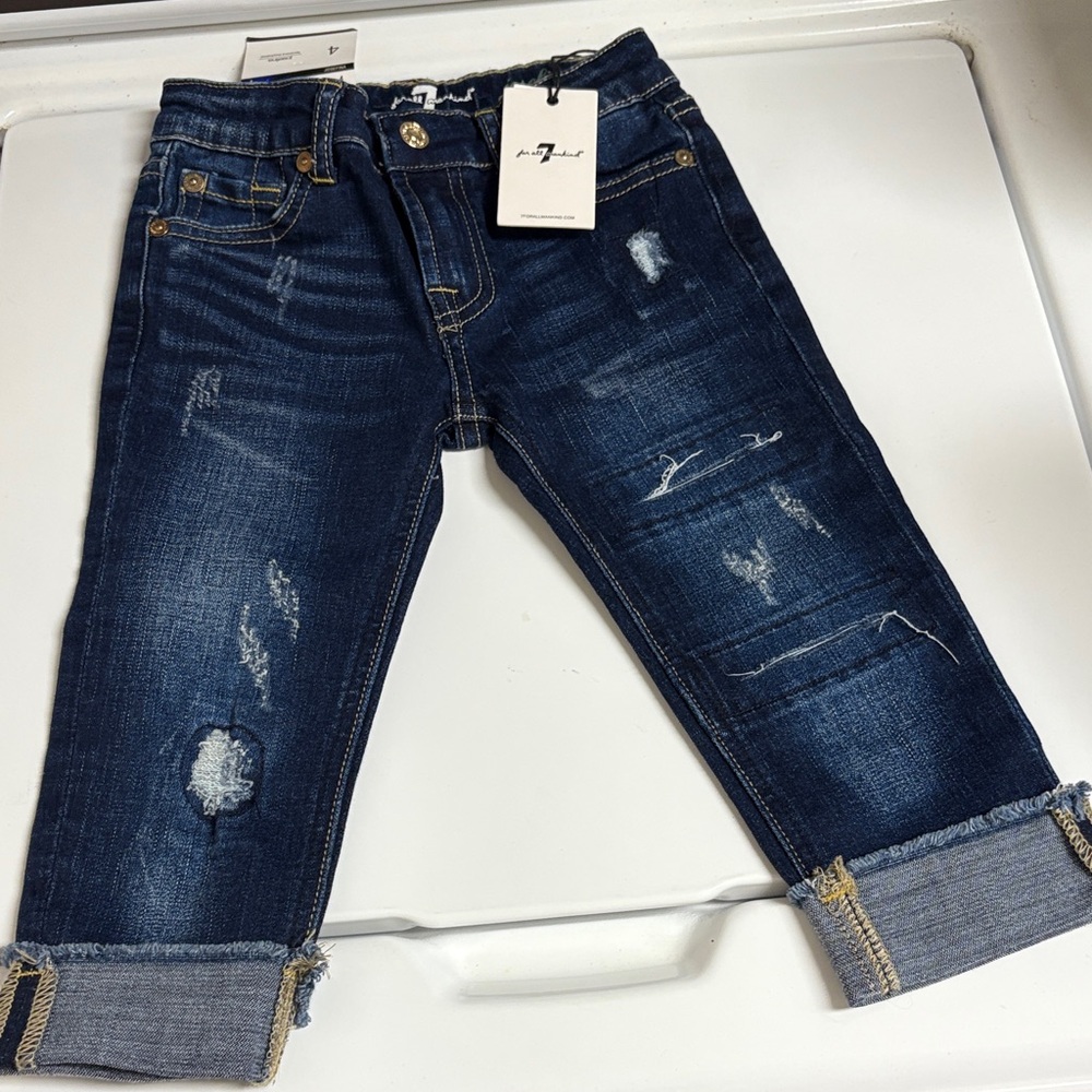 7 For All Mankind Dark Blue Kids Jeans size 4